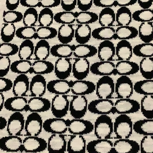 Coach reversible knit merino wool blend scarf - Picture 2 of 6